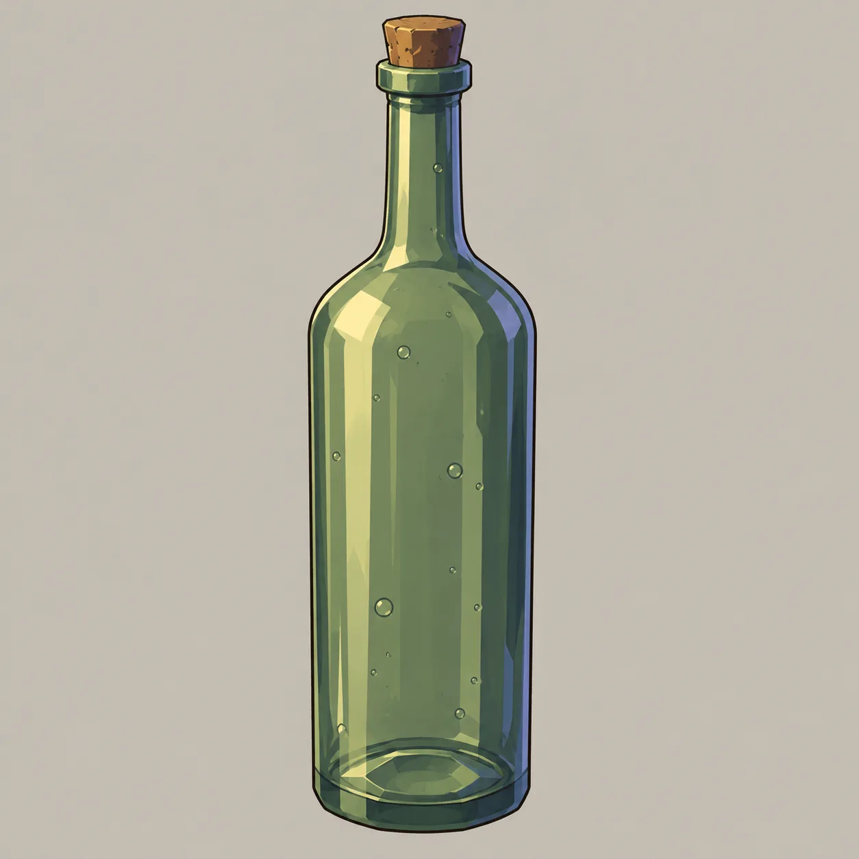 Illustrazione di Bottiglia di Vetro