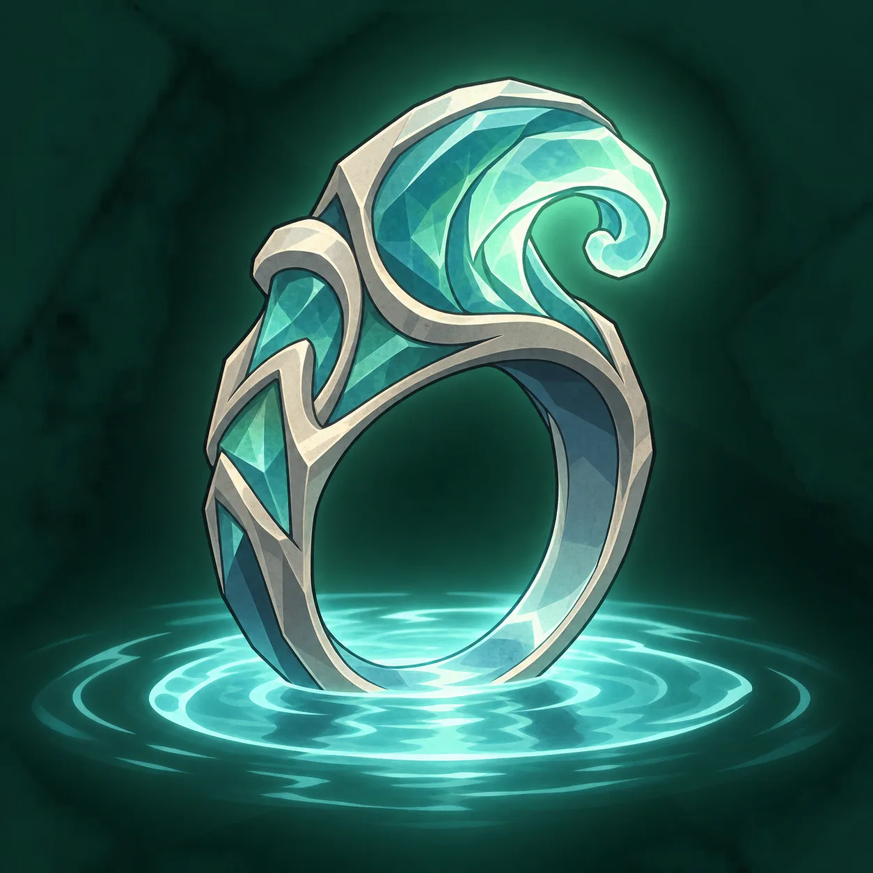 Illustrazione di Anello del camminare sull'acqua