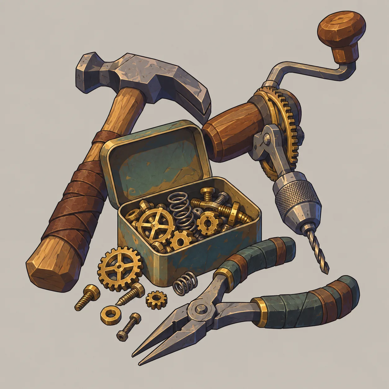 Illustrazione di Strumenti da Inventore