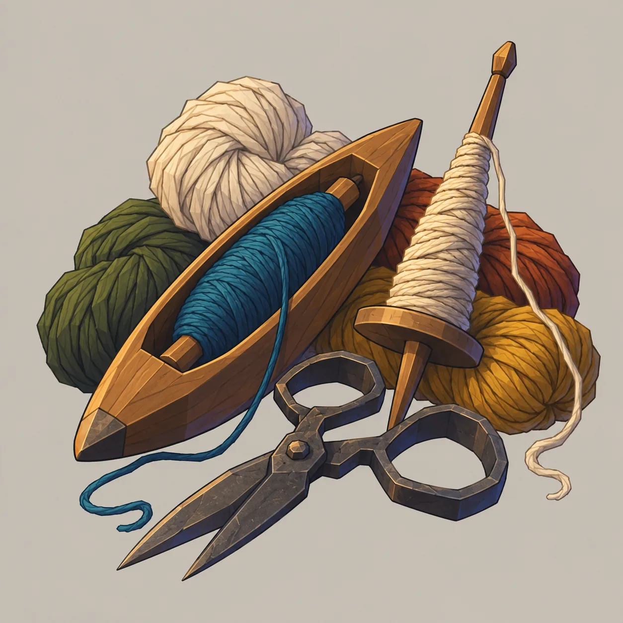 Illustrazione di Strumenti da Tessitore