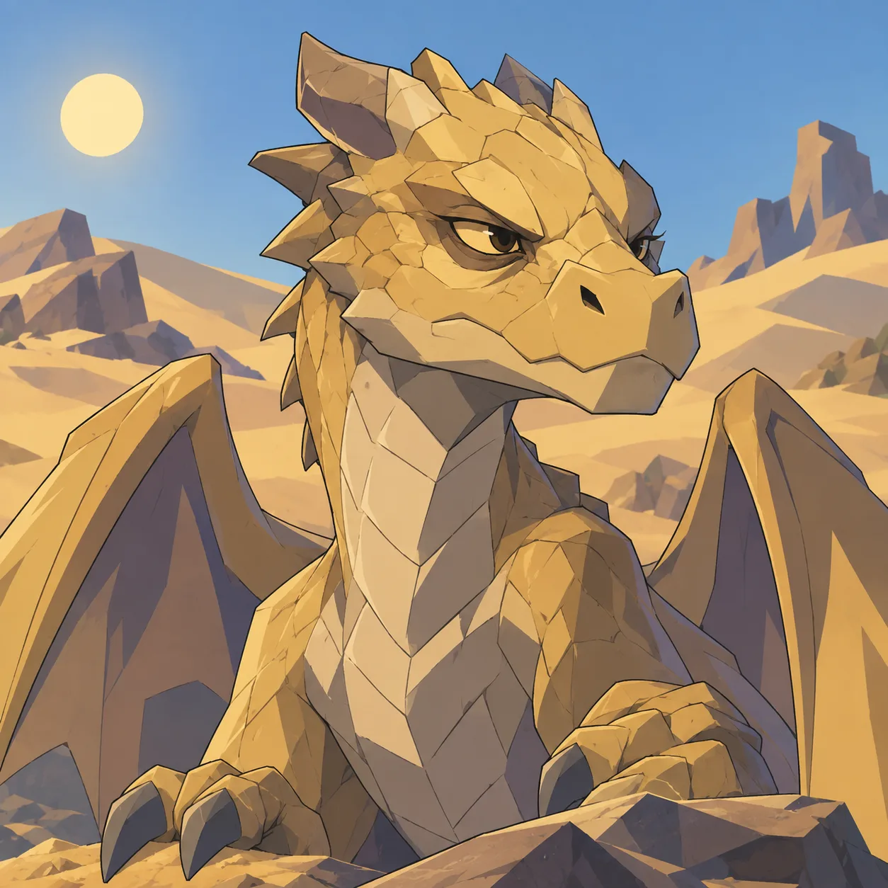 Ritratto di Drago d'ottone cucciolo