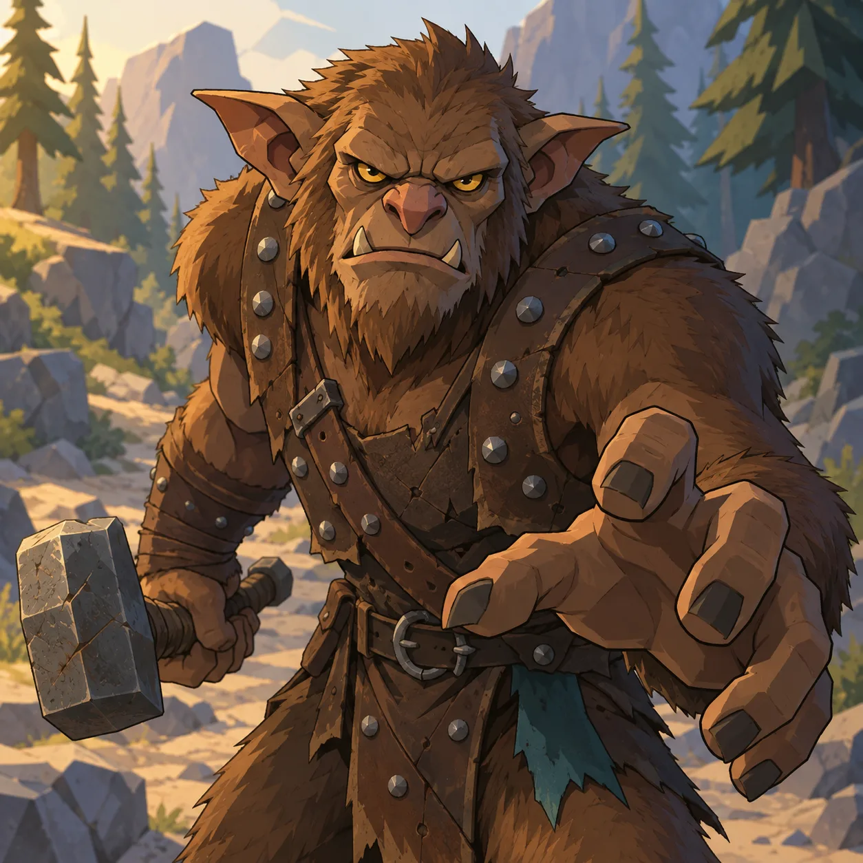 Ritratto di Bugbear guerriero
