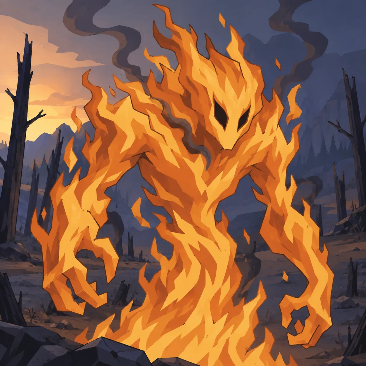 Portrait of Fire Elemental