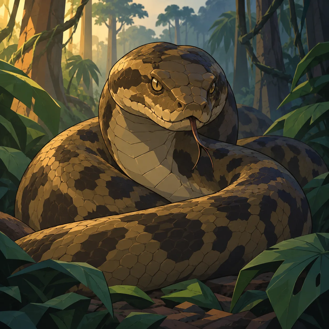 Ritratto di Serpente stritolatore gigante