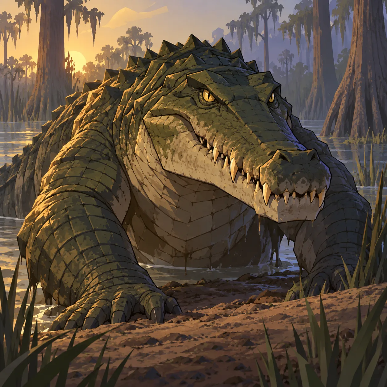 Ritratto di Coccodrillo gigante