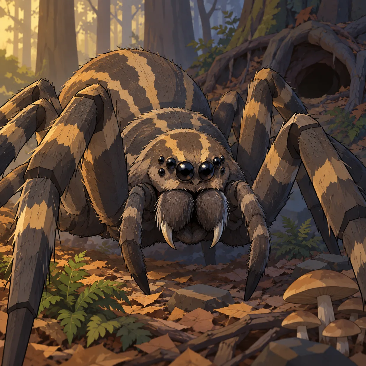 Portrait of Giant Wolf Spider