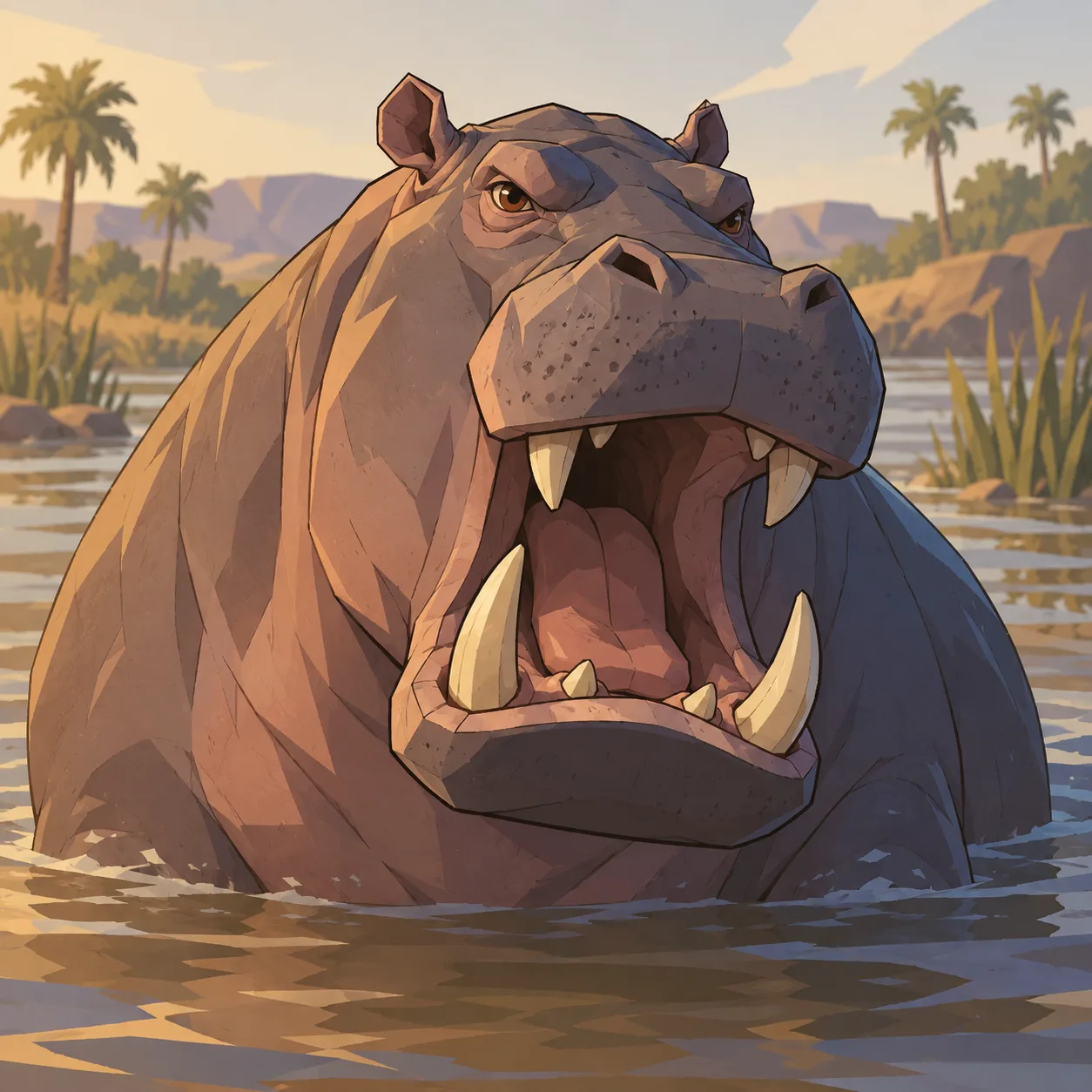 Ritratto di Ippopotamo