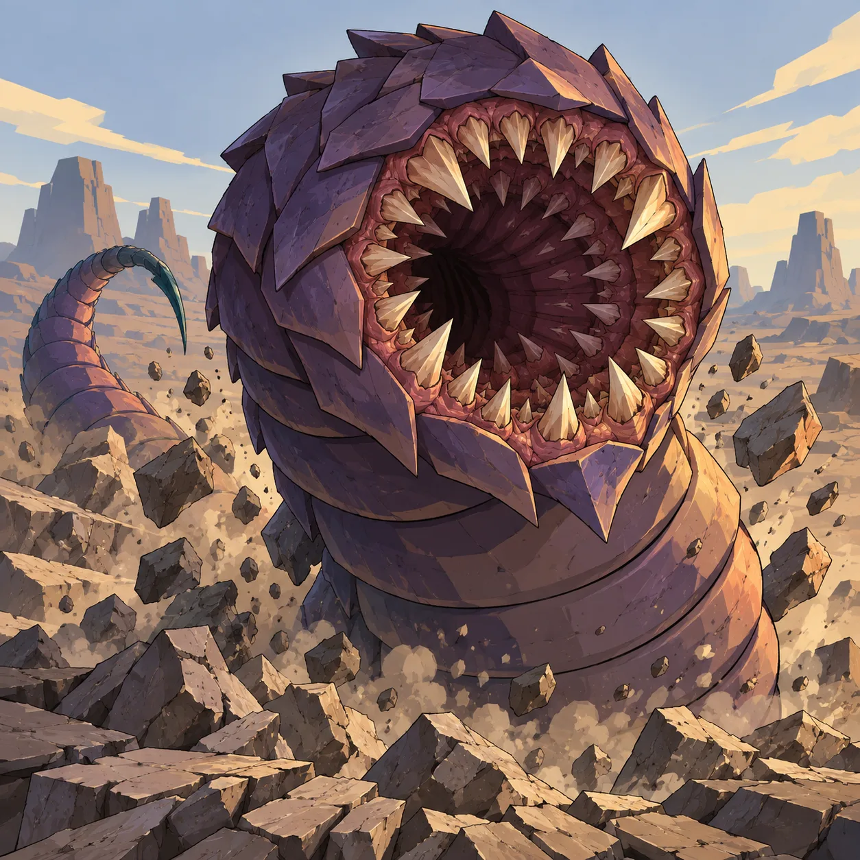 Portrait of Purple Worm