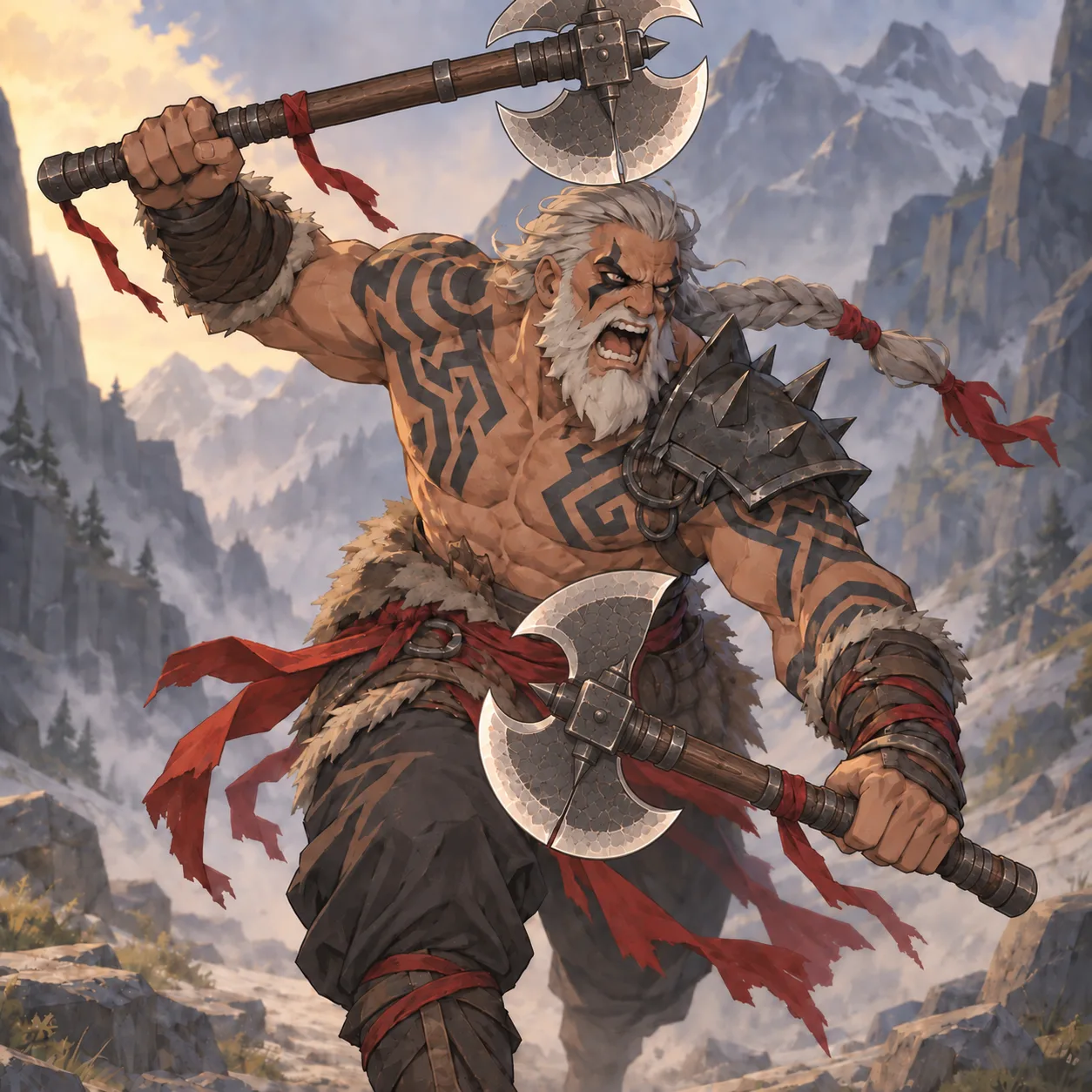 Illustrazione di Cammino del Berserker